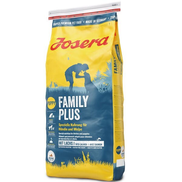 

Сухой корм для щенков Josera Puppy Family Plus с лососем, 15 кг