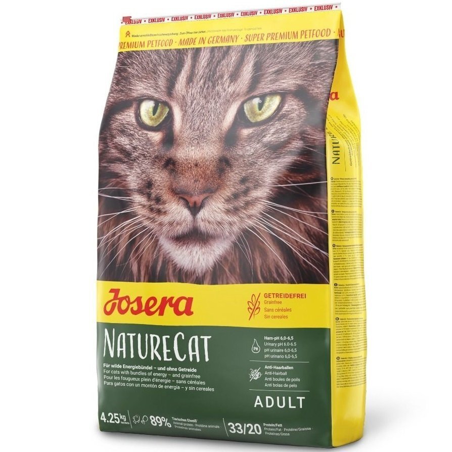 Сухой корм для кошек Josera Adult NatureCat беззерновой, с бататом, рисом и травами, 4,25 кг фото 