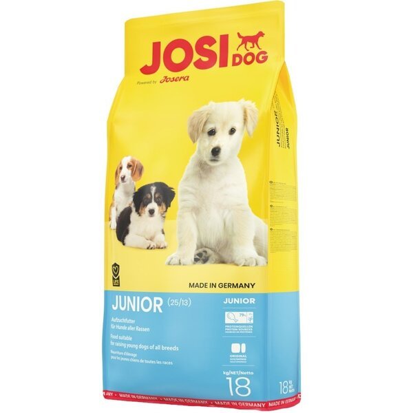 

Сухой корм для щенков и юниоров всех пород Josera JosiDog Junior с птицей и рисом, 18 кг