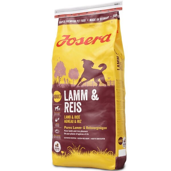 

Сухой корм для взрослых собак Josera Adult Lamm & Reis с мясом ягненка, 15 кг
