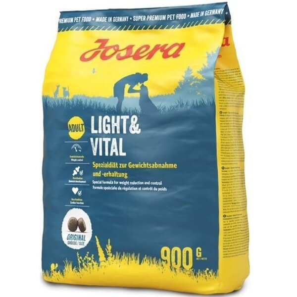 

Сухой корм для взрослых собак Josera Light & Vital диетический, для контроля избыточного веса, с птицей, 900 г