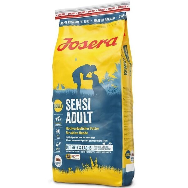 

Сухой корм Josera Sensi Adult для взрослых собак с чувствительным пищеварением, 15 кг