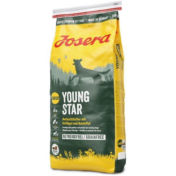 

Сухой корм для щенков Josera YoungStar Junior беззерновой, с мясом птицы и картофелем, 15 кг