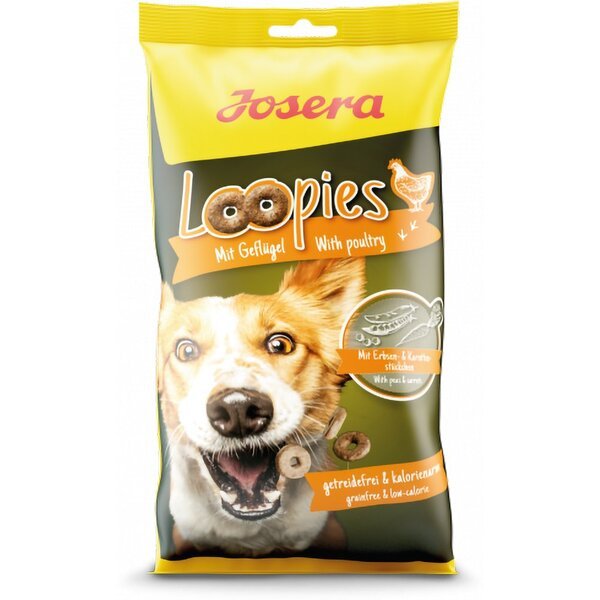 

Лакомство для собак Josera Loopies mit Geflugel с домашней птицей, 150 г