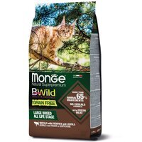 Сухой корм для кошек больших пород Monge Cat Be Wild Gr.Free c мясом буйвола, 1.5 кг