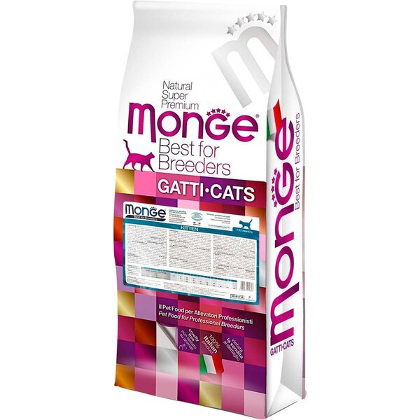 Сухой корм для котят всех пород Monge Cat Kitten со вкусом курицы и риса 10 кг