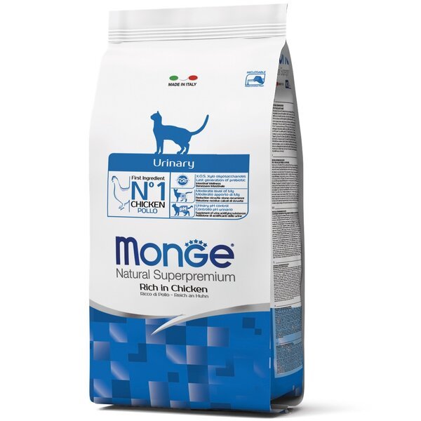 Сухой корм для кошек Monge Cat Urinary профилактика мочекаменной болезни,со вкусом лосося и риса 1,5 кг