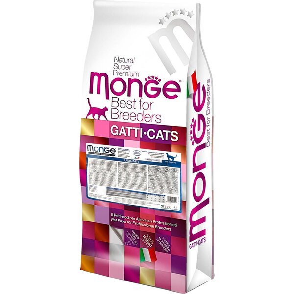 Сухой корм для кошек Monge Cat Urinary профилактика мочекаменной болезни,со вкусом лосося и риса 10 кг