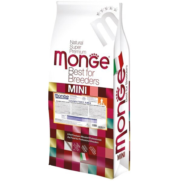 

Сухой корм для собак Monge Dog Bwild Gr.Free Mini беззерновой с анчоусом 15 кг