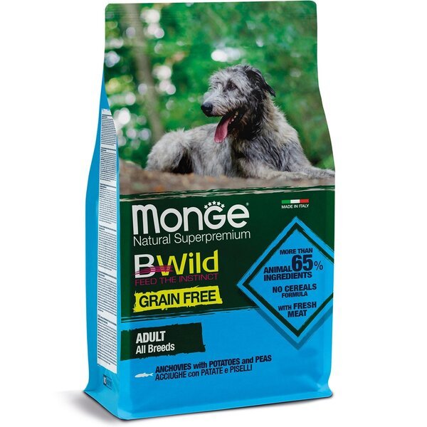 

Сухой корм для собак Monge Dog Bwild Gr. Free с анчоусом 2,5 кг