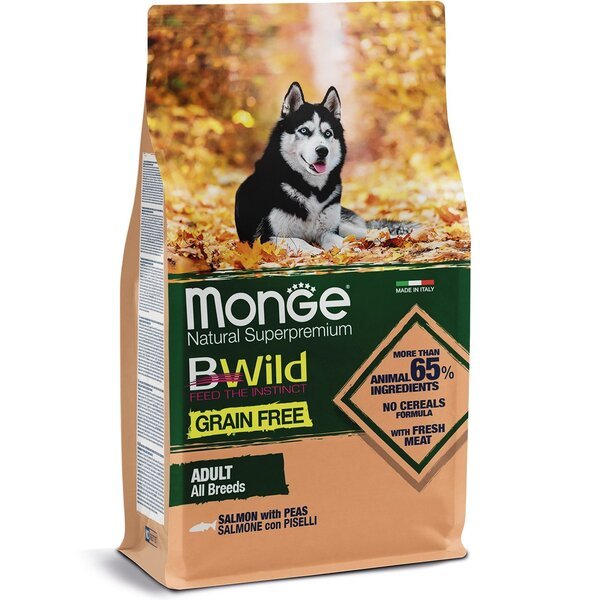 Сухой корм для собак Monge Dog Bwild Gr.Free с лососем 2,5 кг