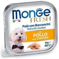 Вологий корм для собак Monge Dog Fresh зі свіжою куркою 100 г