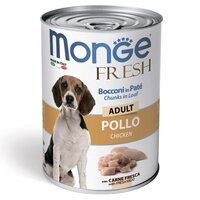 Вологий корм для собак Monge Dog Fresh зі свіжою куркою 400 г