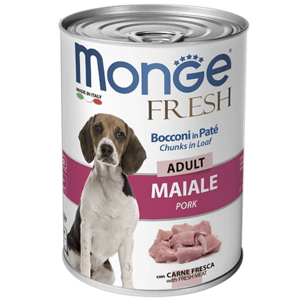 Влажный корм для собак Monge Dog Fresh со свининой 400 г