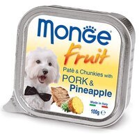 Вологий корм для собак Monge Dog Fruit зі свининою та ананасом, 100 г