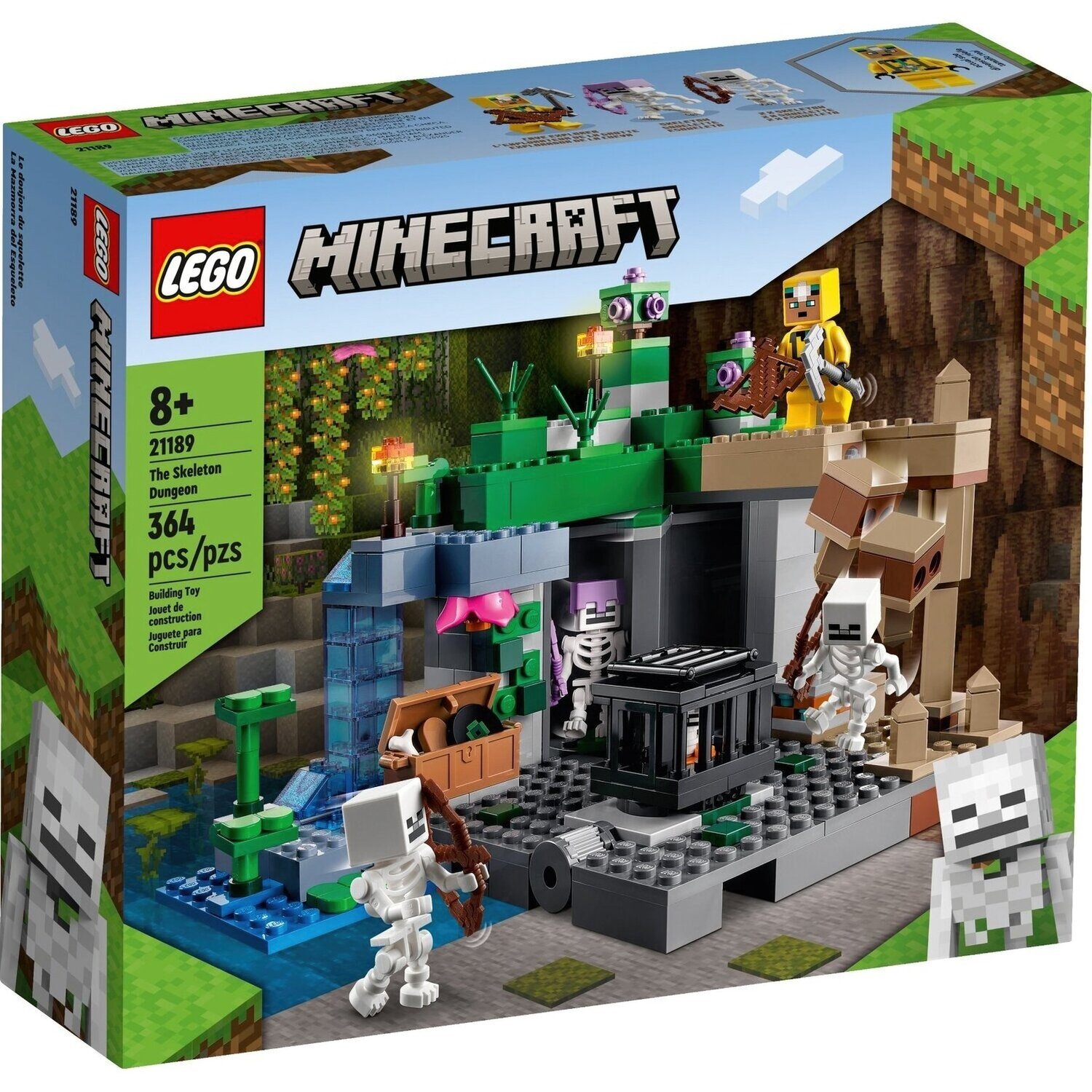 LEGO 21189 Minecraft Подземелье скелетов фото 