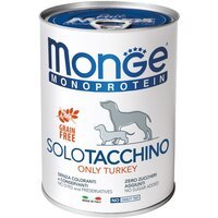 Влажный корм для собак Monge Dog Solo с индейкой, 400 г