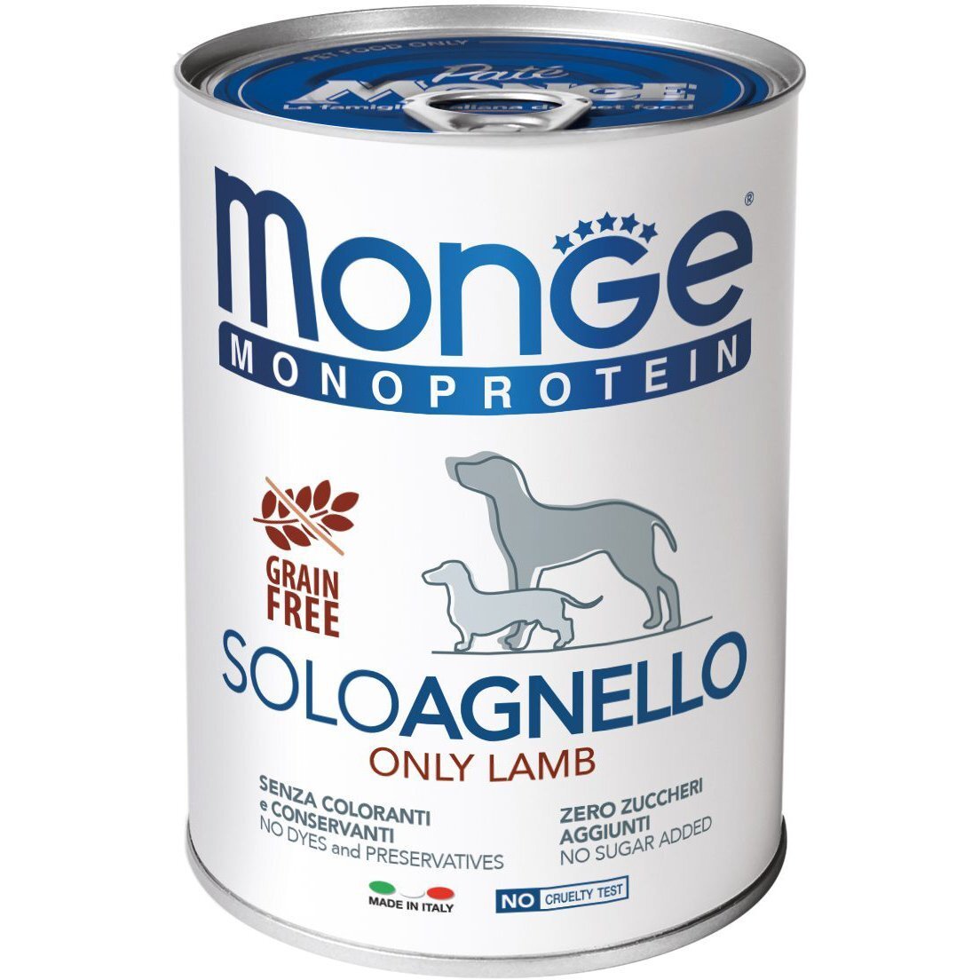 Вологий корм для собак Monge Dog Solo з ягням, 400 гфото