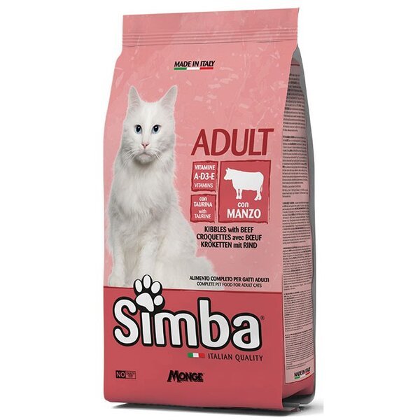 

Сухой корм для кошек Simba cat с говядиной 0,4 кг