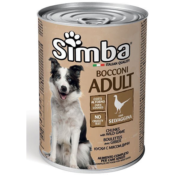 

Влажный корм для собак Simba Dog Wet дичь 415 г