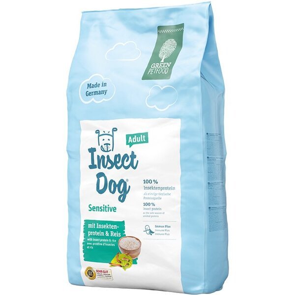 

Сухой корм для взрослых собак Green Petfood InsectDog Sensitive 900 г