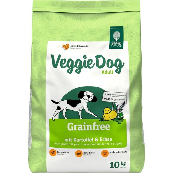 

Сухой корм для собак Green Petfood VeggieDog Grainfree с картофелем и горохом 10 кг