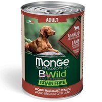 Вологий корм для собак Monge Dog Wet Be Wild Adult ягня, гарбуз та цукіні, 400 г