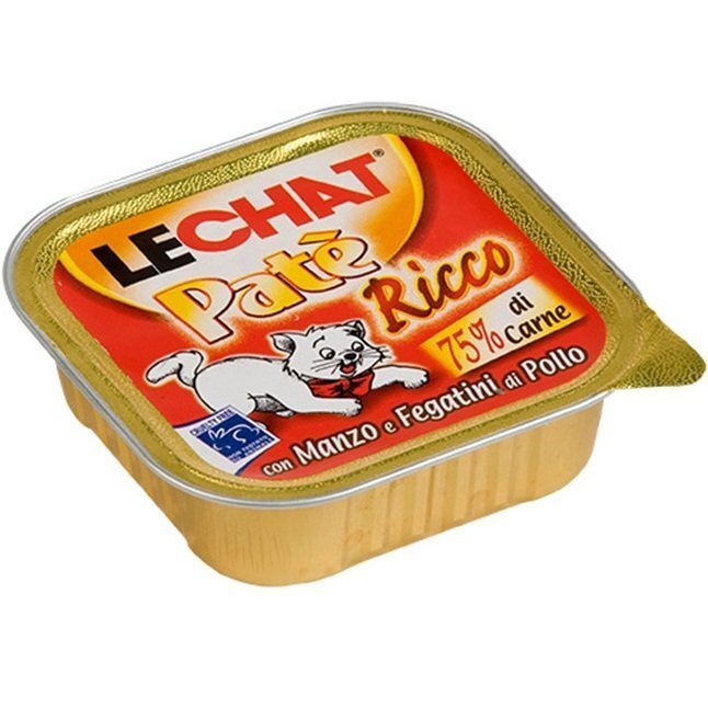 Вологий корм для кішок Monge LeChat Wet Adult яловичина з куркою 100 гфото