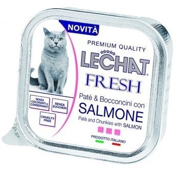 

Влажный корм для кошек Monge "Lechat Fresh" лосось 0,1кг