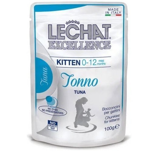 

Влажный корм для котят Monge LeChat Excellence Kitten тунец 100 г