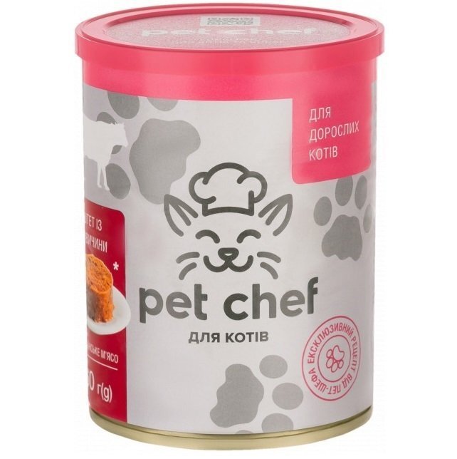 Паштет для кошек Pet Chef мясное ассорти 360 г фото 1