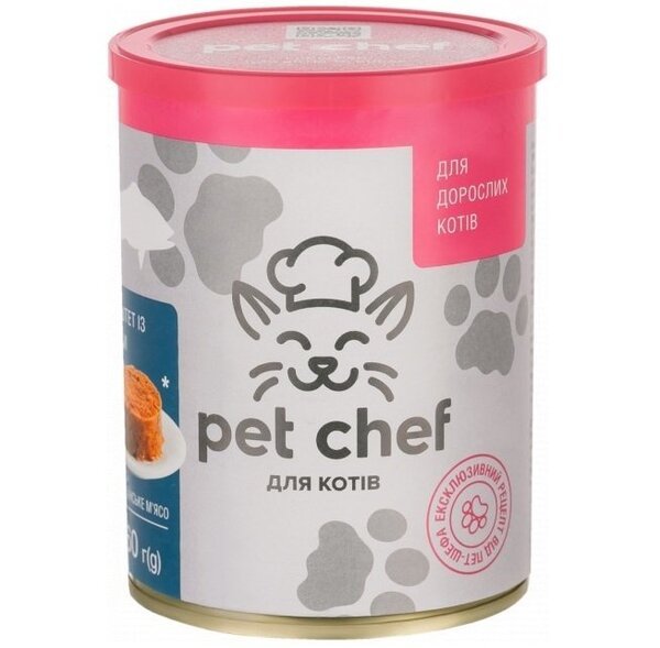 Паштет для кошек Pet Chef с рыбой 360 г