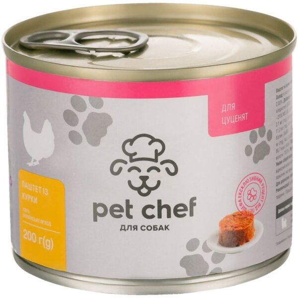 

Паштет для щенков Pet Chef с курицей 200 г