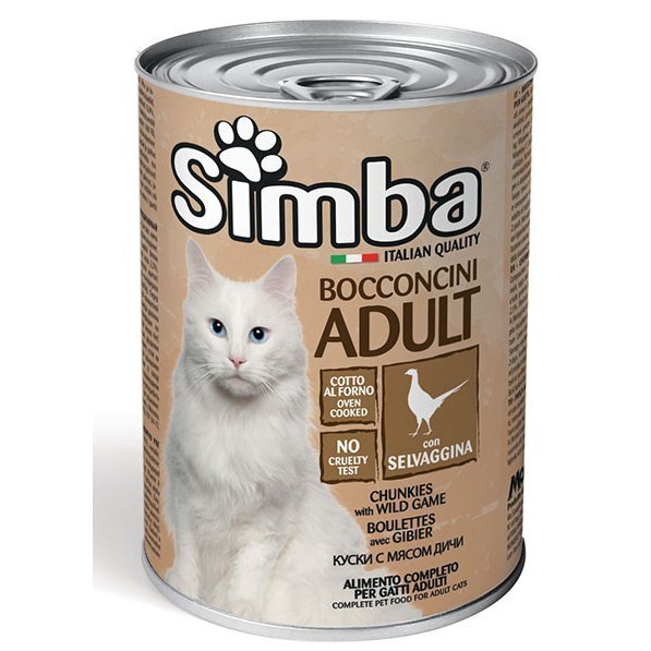 

Влажный корм для кошек Simba cat wet с дичью 415 г