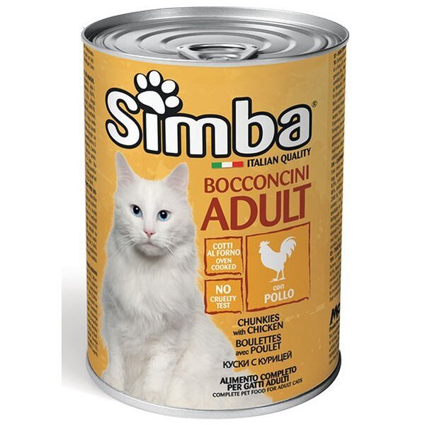 

Влажный корм для кошек Simba cat wet с курицей 415 г