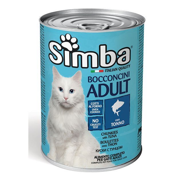 Вологий корм для кішок Simba cat wet з тунцем 415 гфото1
