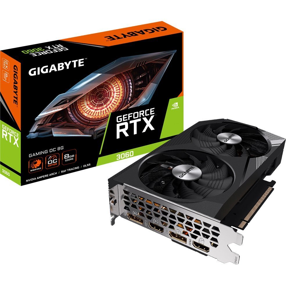 Відеокарта GIGABYTE GeForce RTX 3060 8GB GDDR6 GAMING OCфото