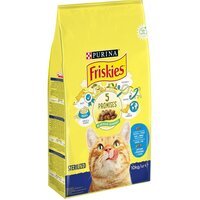 Сухой корм для стерилизованных кошек и котов Purina Friskies с лососем и овощами 10 кг