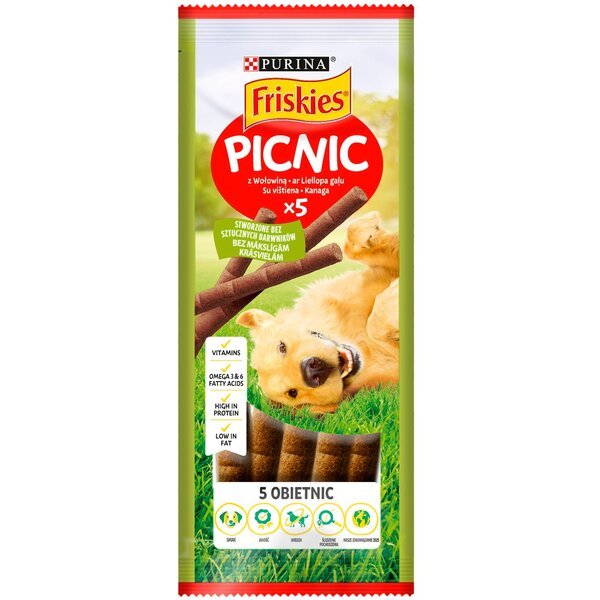 Лакомство для взрослых собак Friskies Picnic для взрослых собак с говядиной 42 г