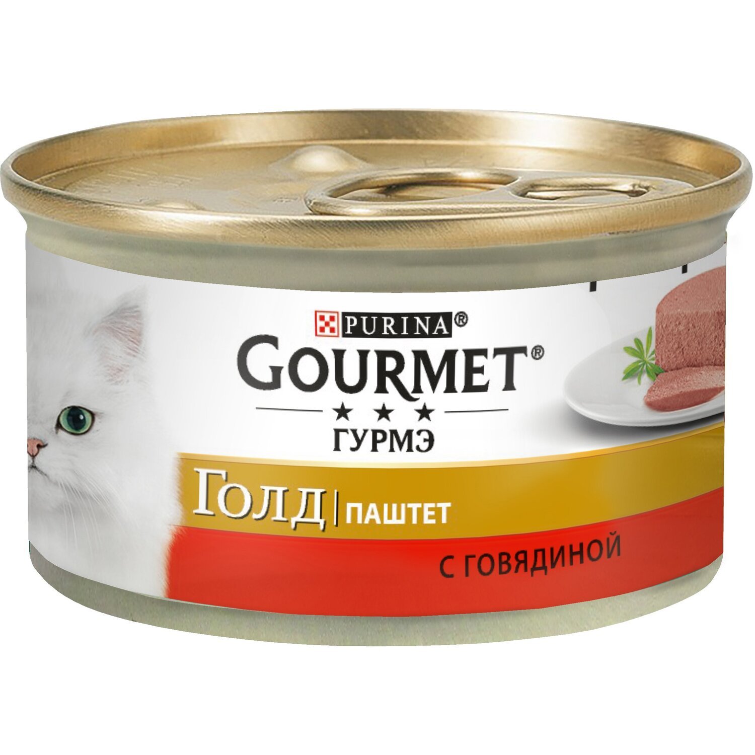 Вологий корм для кішок Gourmet Gold Паштет з яловичиною 85 гфото