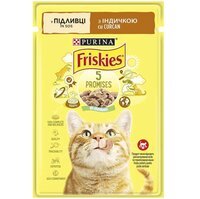 Влажный корм для кошек Friskies кусочки в подливе с индейкой 85 г