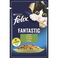 Влажный корм для кошек Felix Fantastic с кроликом в желе 85 г