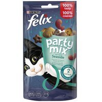 Сухий корм  кішок Felix Party Mix Ocean Mix для кішок, океанічний мікс зі смаком лосося та форелі, 60 г
