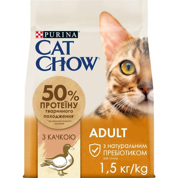 

Сухой корм для котов Cat Chow Adult с уткой 1,5кг