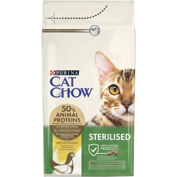 

Сухой корм для котов Cat Chow Sterilised с курицей 1,5кг