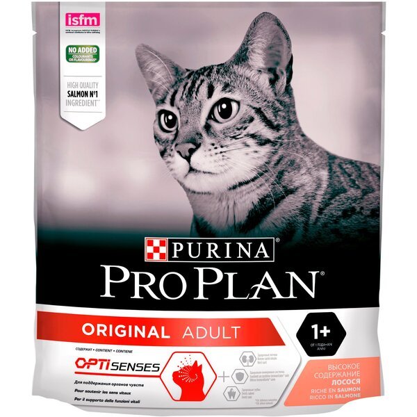 

Сухой корм для котов Purina Pro Plan Cat Original Adult с лососем 400 г