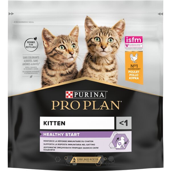 Сухой корм для котят Purina Pro Plan Original Kitten с курицей, 400 г