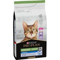 Сухой корм для стерилизованных кошек старше 7 лет Purina Pro Plan Sterilised Senior с индейкой, 1.5 кг