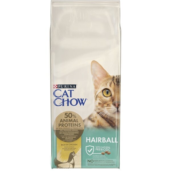 

Сухой корм для котов Purina Cat Chow Special Care Hairball Control выведение шерсти из желудка 15кг