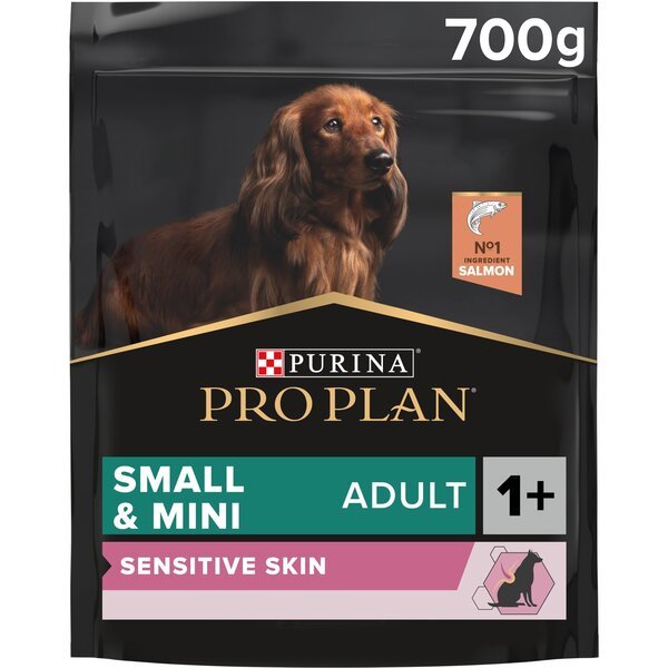 Сухой корм для собак мелких пород Purina Pro Plan Adult Small & Mini Sensitive Skin с лососем и рисом, 700 г